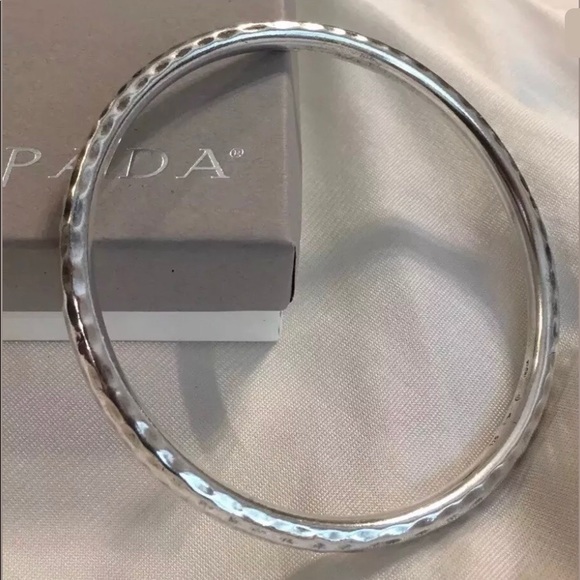 Silpada Hammered Sterling Silver Bangle Bracelet B1482 - Picture 5 of 16